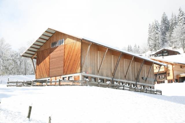 Adelboden, Erstellung Scheune